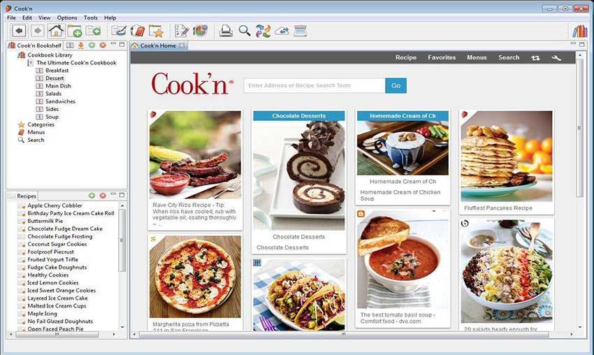 free online recipe organizer with free unlimited recipes