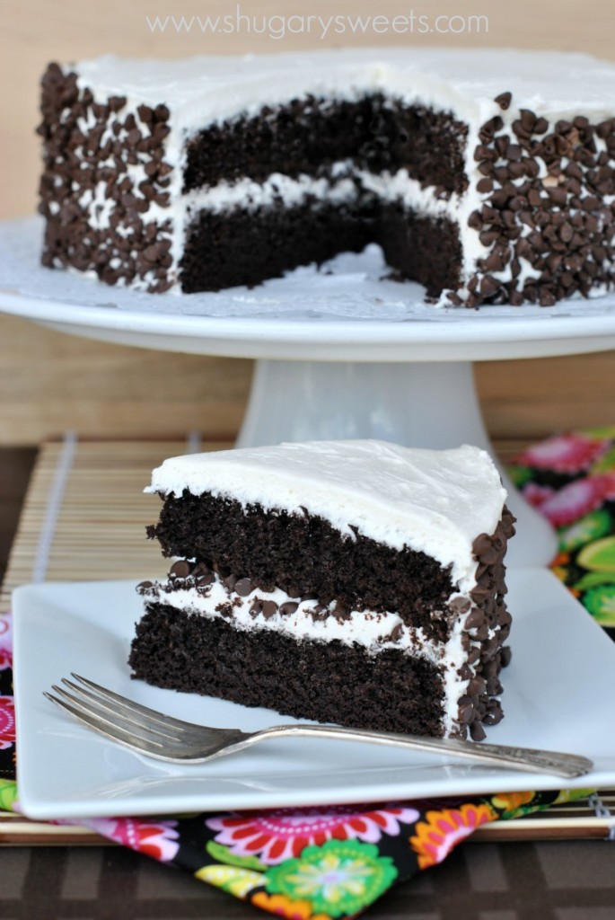 Black Magic Chocolate Cake with Chocolate Marshmallow Frosting and Rose  Buttercream - Joanne Eats Well With Others