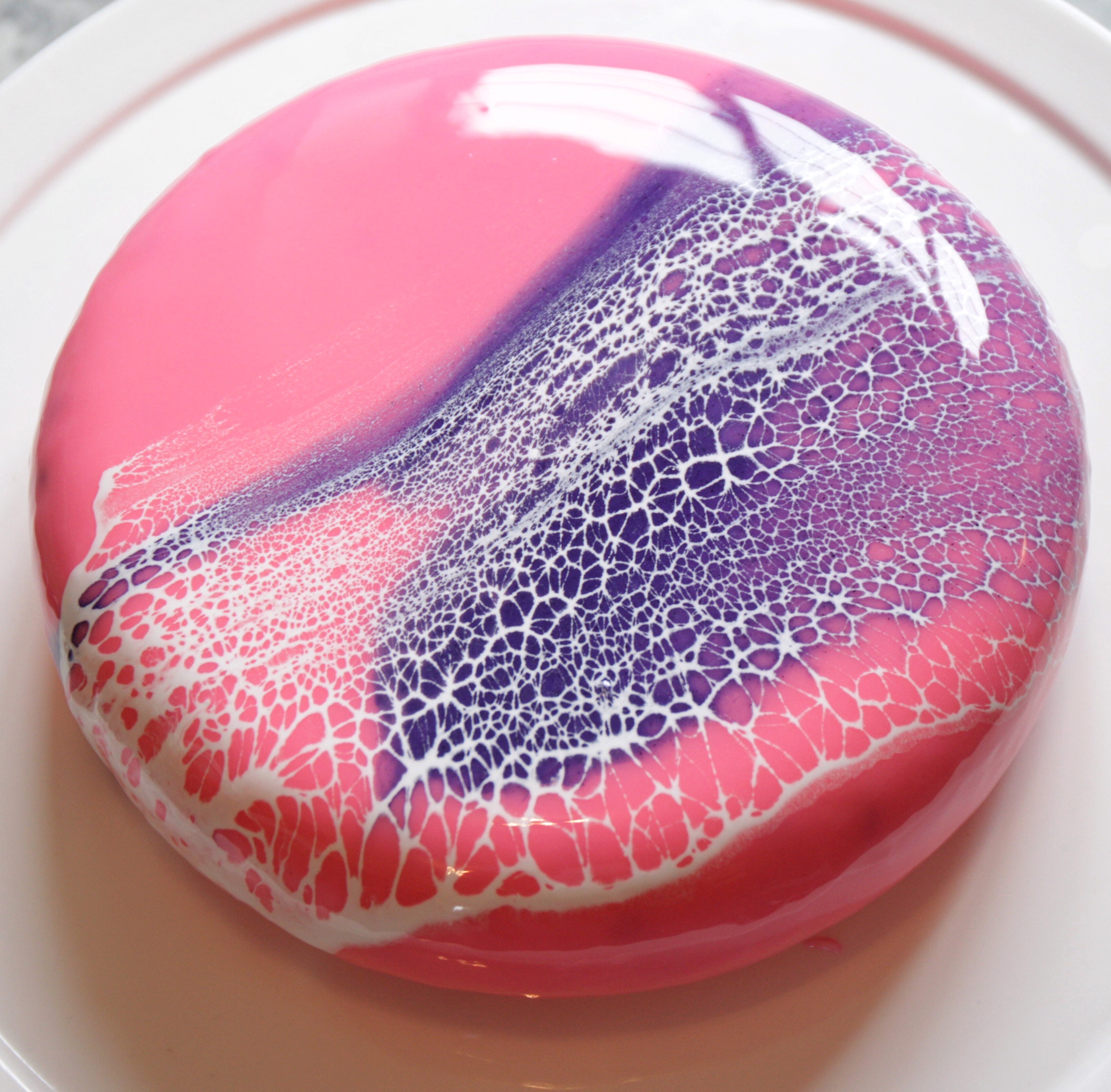 Galaxy Mousse Cakes with Mirror Glaze - SugarHero