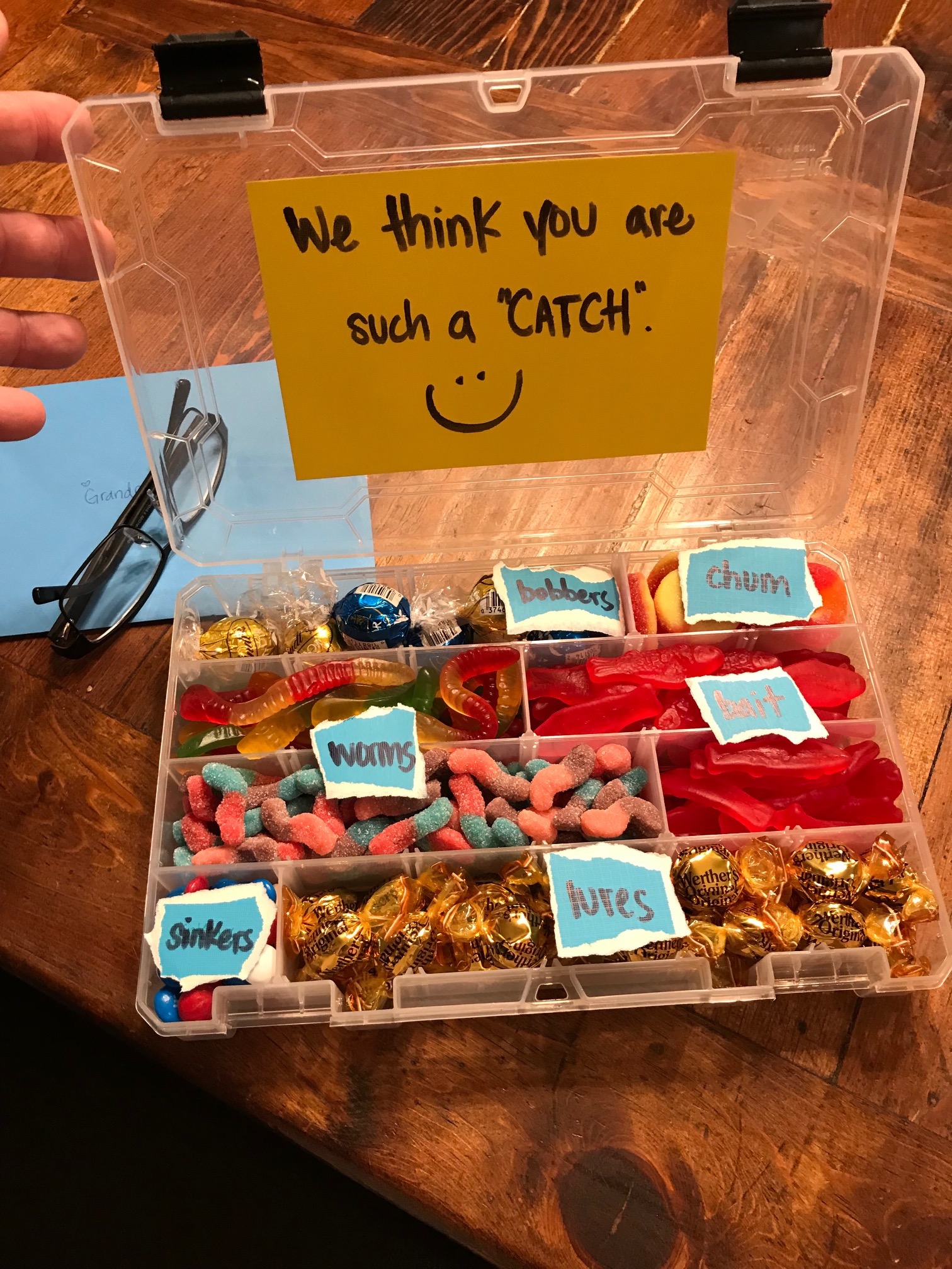 Let Your Scribbles Be.Enough: Nerdy father's day gift: Edible tackle box